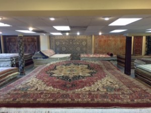 Inside the "Authentic Persian & Oriental Rugs" store - photo courtesty Ali Kheirkhahi