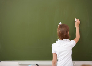 Schoolgirl chalkboard Resize