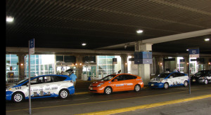 Cabs lined up at Denver International Airport - credit: Todd Shepherd