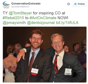Conservation California: Tom Steyer funds enviro campaign for control of Colorado state legislature