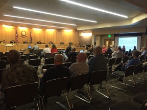 A recent Weld County Commissioners meeting in Greeley drew a couple dozen residents frustrated with the board for what they say are misuse of funds and inappropriate conduct. --Sherrie Peif 