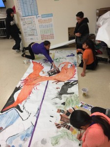 Students at Salida del Sol Academy in Greeley work on an art project. Photo courtesy Salida del Sol. 