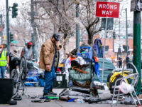 Denver authorities and city workers descended on several square blocks near Champ-a and 22nd streetson April 30, 2020, to clear out a tent city that had grown over the past few weeks.