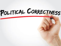 65849569 - hand writing political correctness with marker, concept background