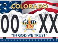 Colorado's new "In God We Trust" license plate