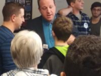Rep. Jared Polis, D-Colo. talks to constituents at the grand opening of his Polis for Colorado Fort Collins office. Polis is among a crowded field of candidates seeking the Governors job.