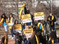 Students gather for National School Choice demonstration at the State Capitol in 2017 Photo by: Sherrie Peif